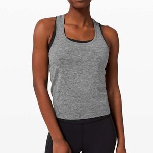 Lululemon Swiftly Tech Racerback 2.0 *Race Length
in Graphite Grey / Silver Drop
